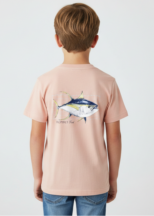 Boys Tuna Peach Graphic T-Shirt