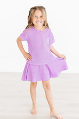 Bright Lilac Scrunchy Twirl Skort