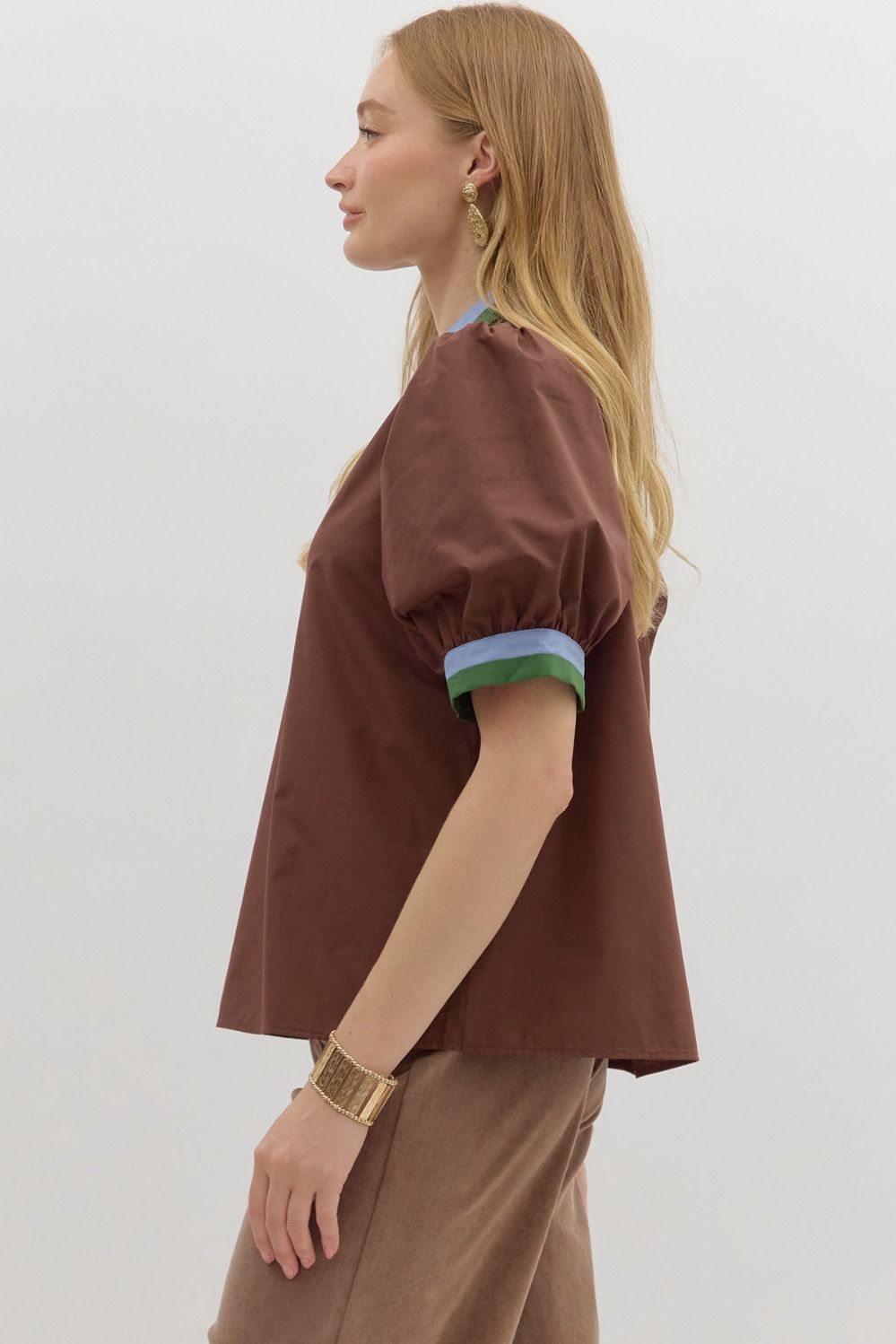 Brynn Contrast Top