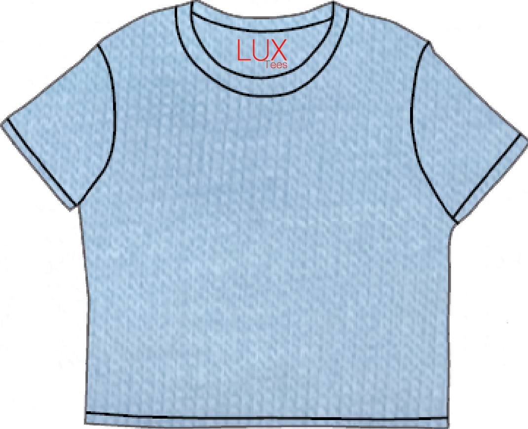 Tween Lux Solid Cropped Tees