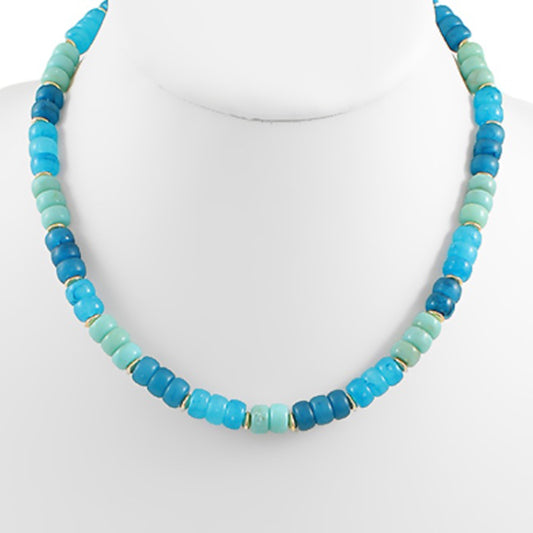 Candy Beaded Necklace with Pendant