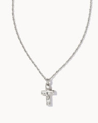 Cross Pendant Necklace Rhodium