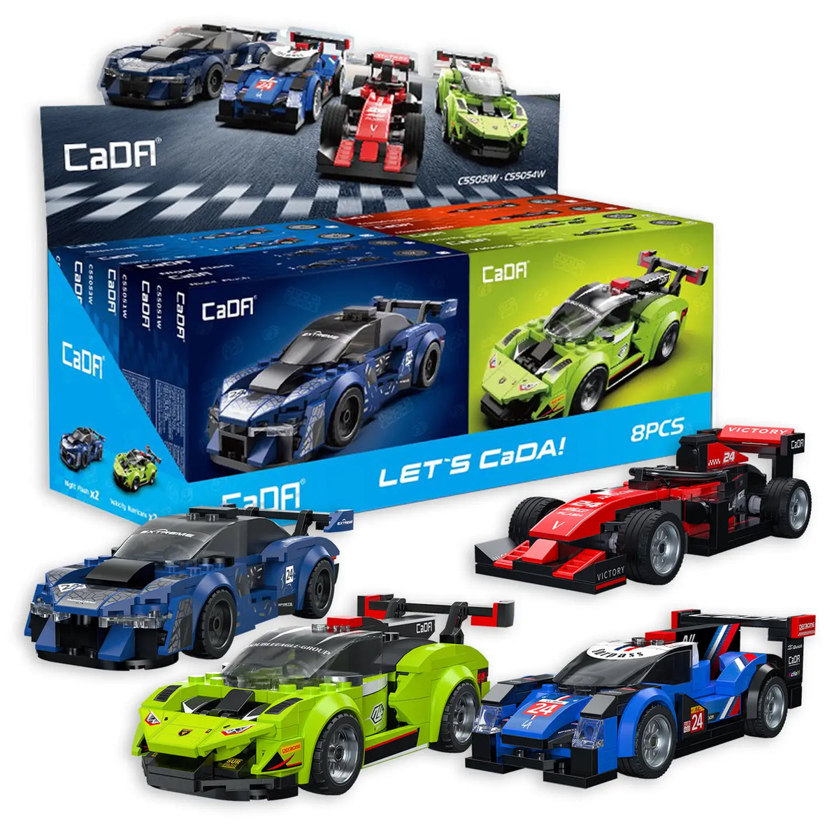 Cada Brick Sports Cars Pdq Display Assortment