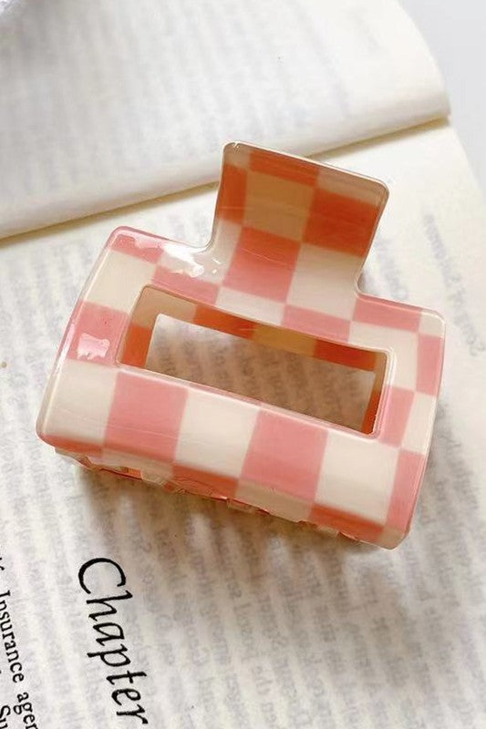 Checkered Hair Clip