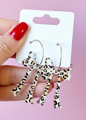 Cheetah Bow on a Hoops
