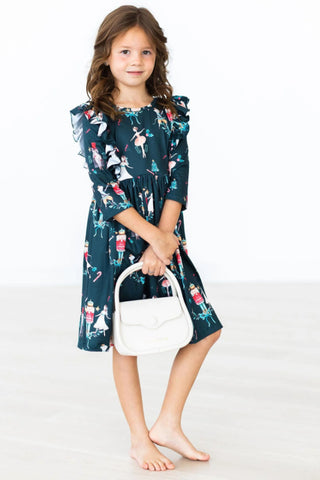 Christmas Ballet Ruffle Twirl Dress