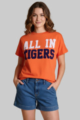 All In Tigers Chenille Shirt | Clemson