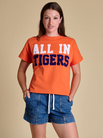 All In Tigers Chenille Shirt | Clemson