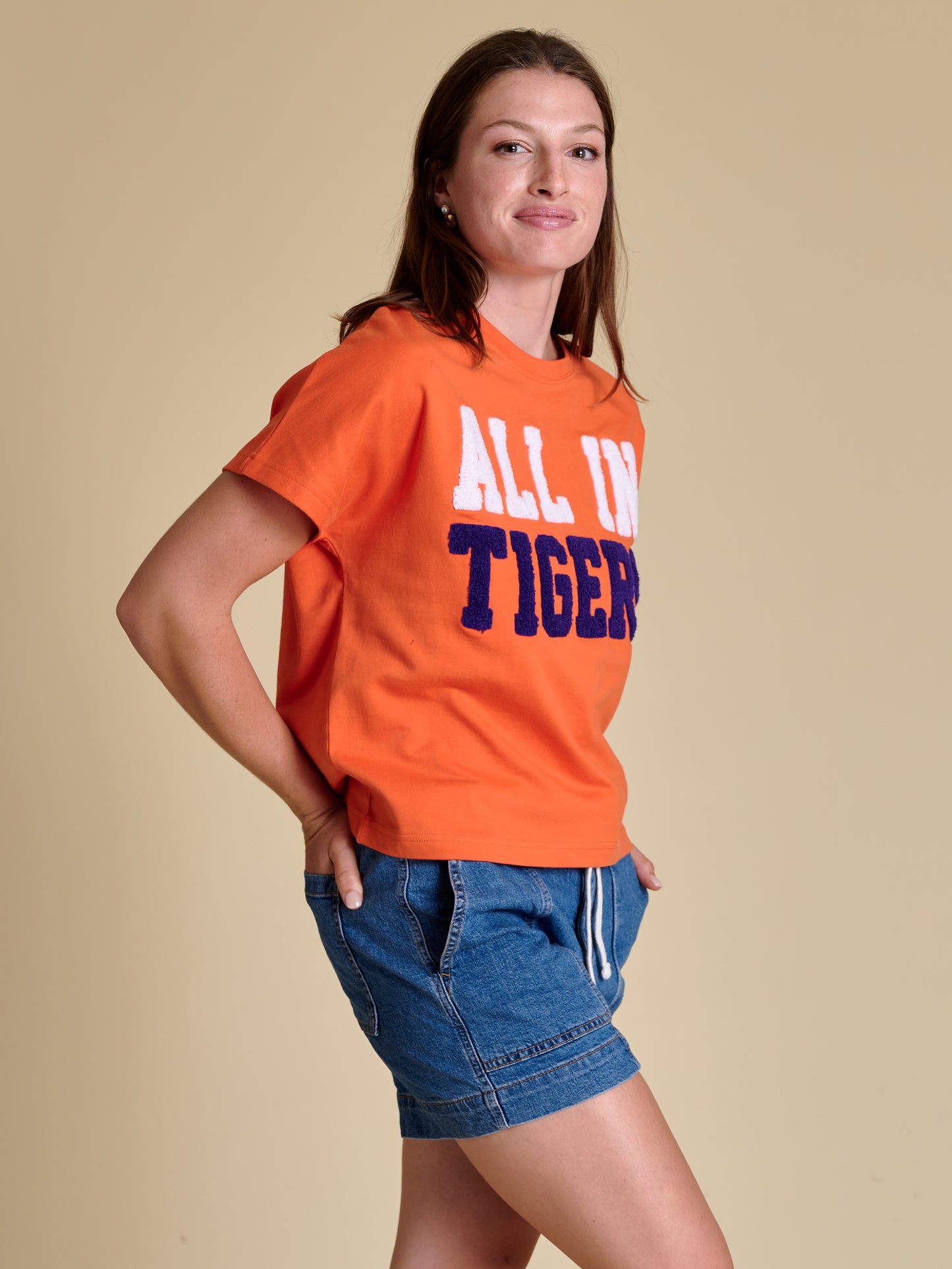 All In Tigers Chenille Shirt | Clemson