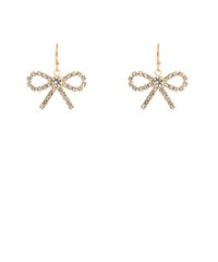 Crystal Bow Earrings