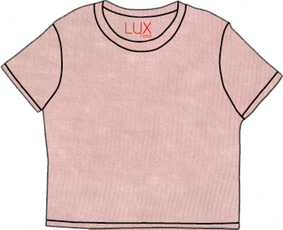 Tween Lux Solid Cropped Tees