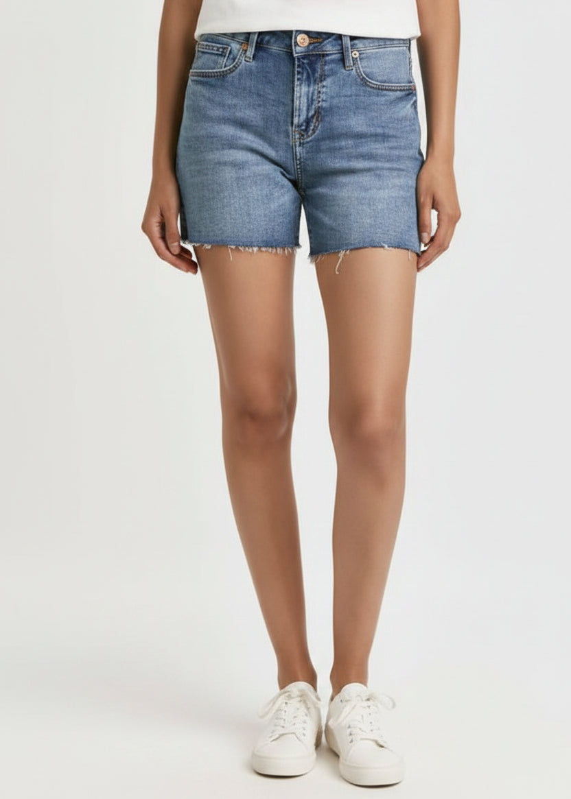 Julian Mid Rise Denim Shorts