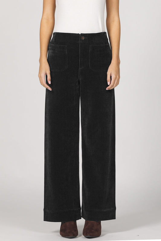 Audrey High Rise Wide Leg Corduroy Pants