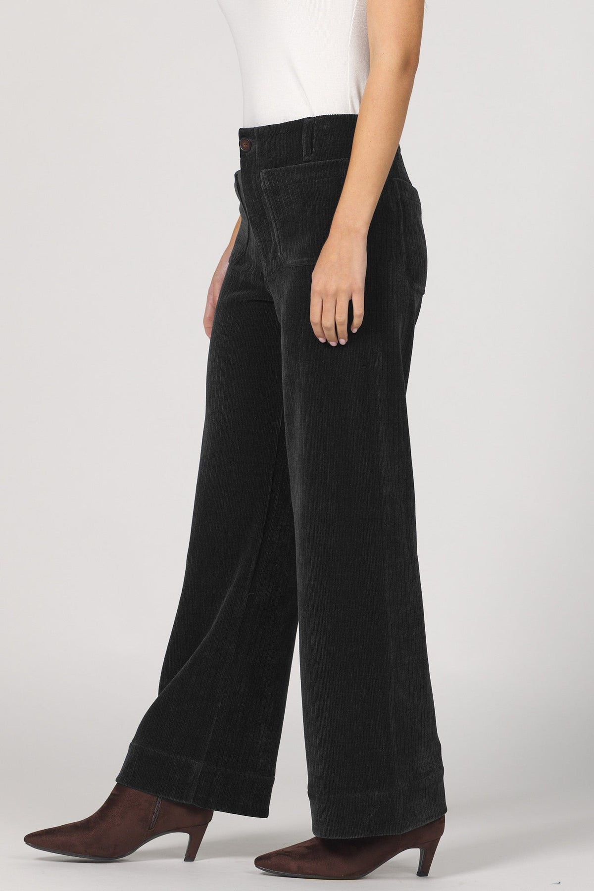 Audrety High Rise Wide Leg Corduroy Pants