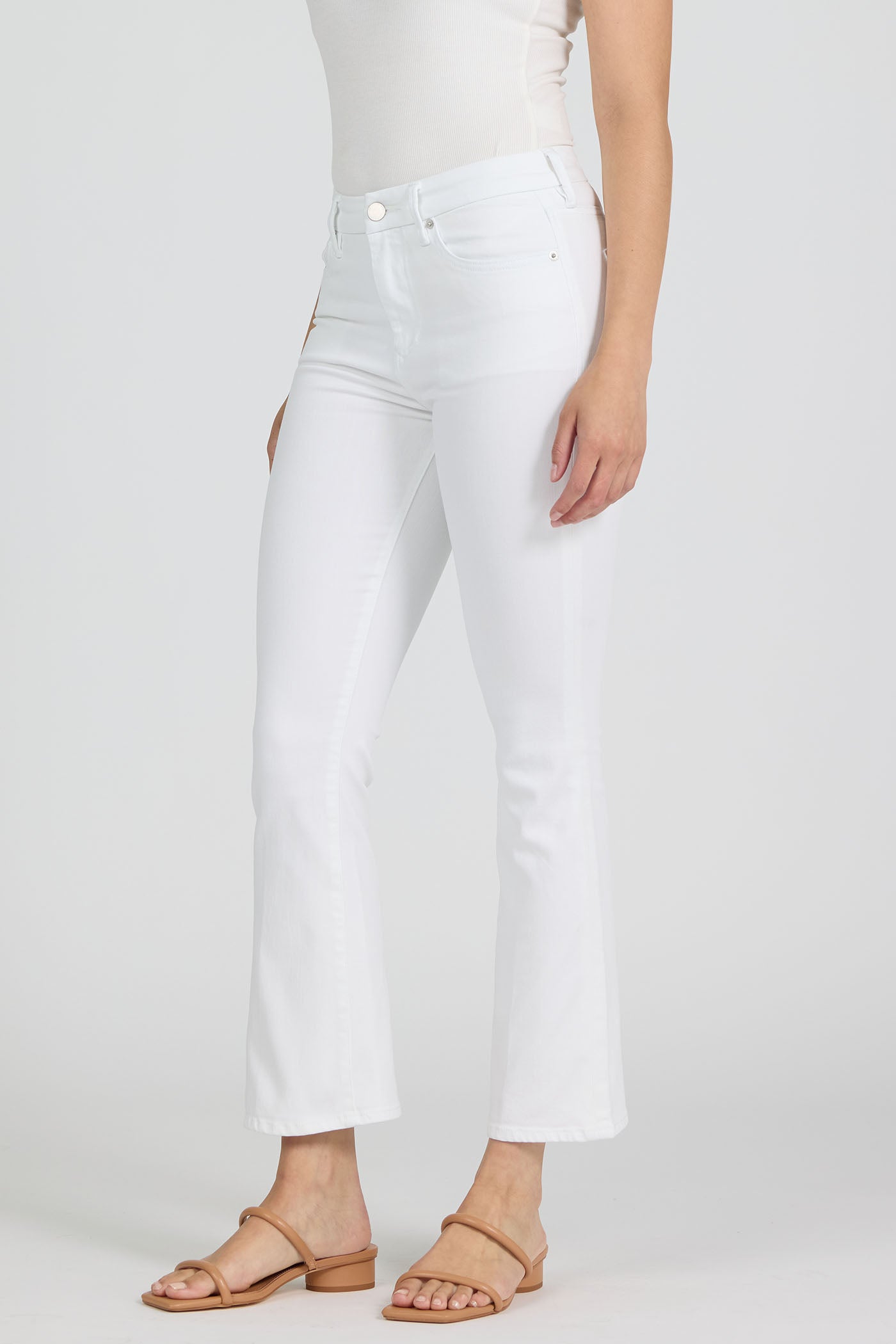 Jeanne Mid Rise Cropped Flare Jeans