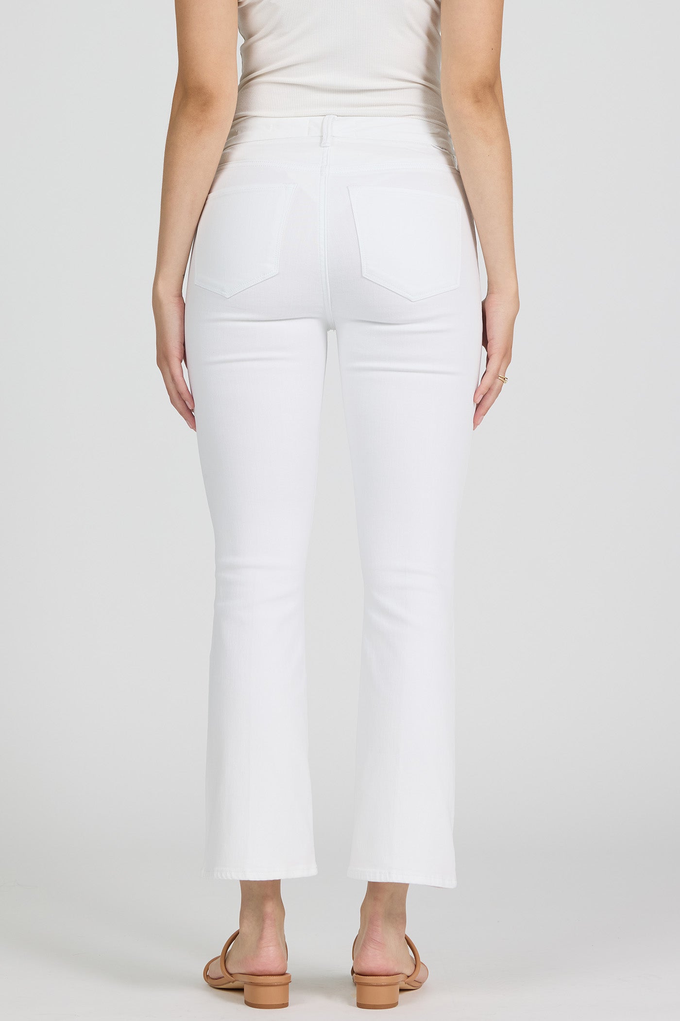 Jeanne Mid Rise Cropped Flare Jeans