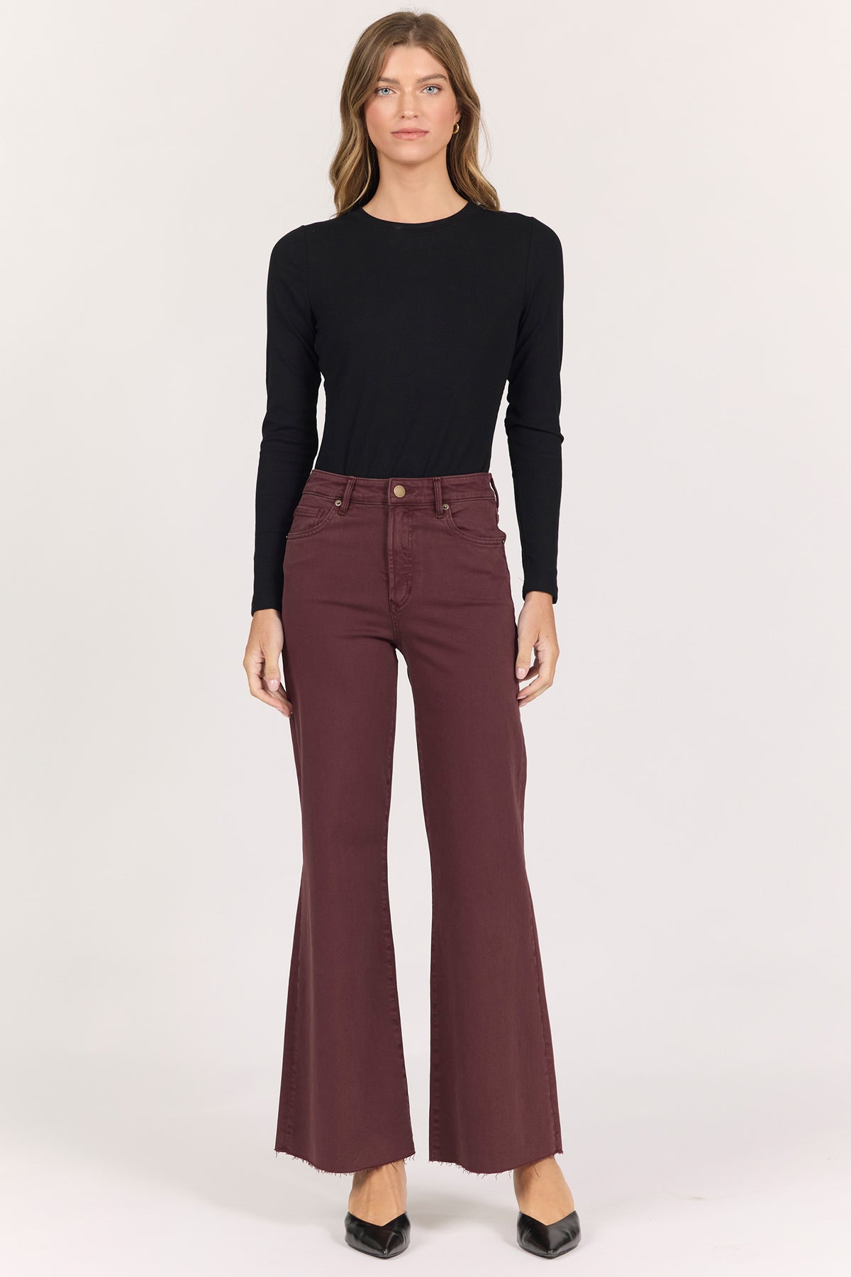 Fiona Wide Leg Jean Huckleberry