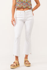 Jeanne Mid Rise Cropped Flare Jeans