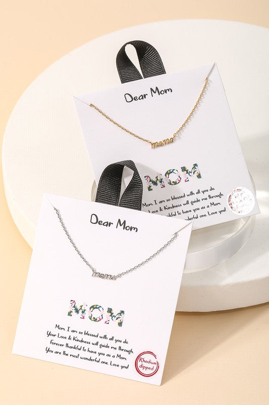 Dear Mama Charm Necklace