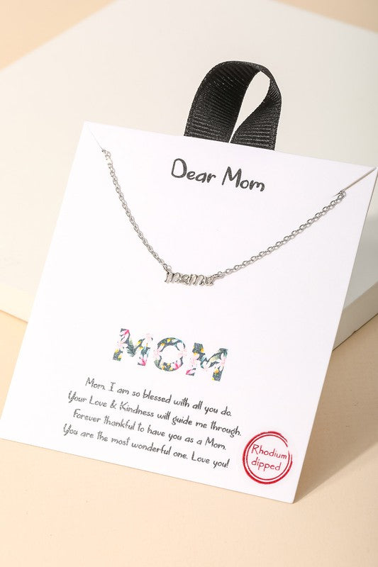 Dear Mama Charm Necklace
