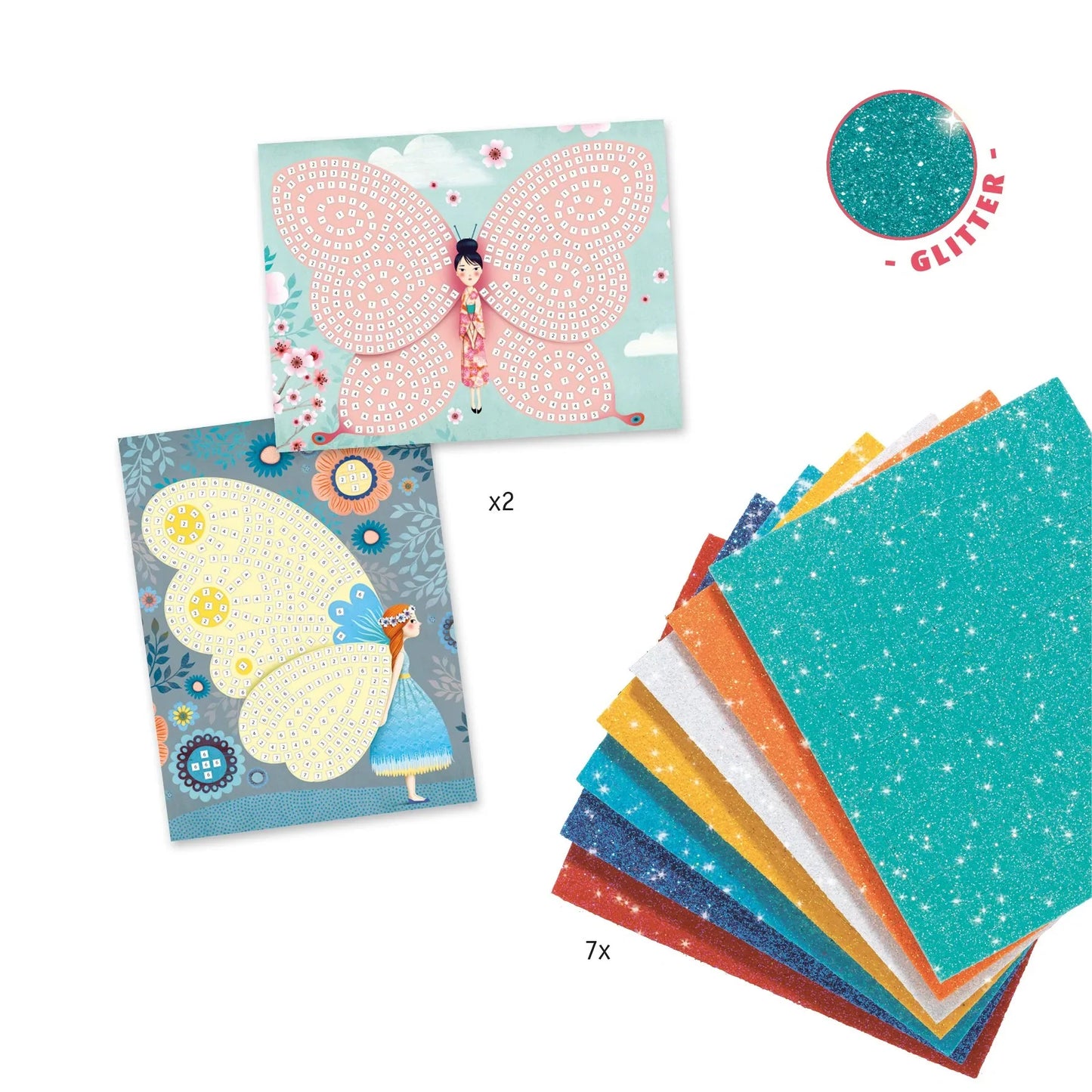 Sticker Mosaic Craft Kit: Butterflies