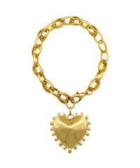 Dotted & Puffty Heart Bracelet