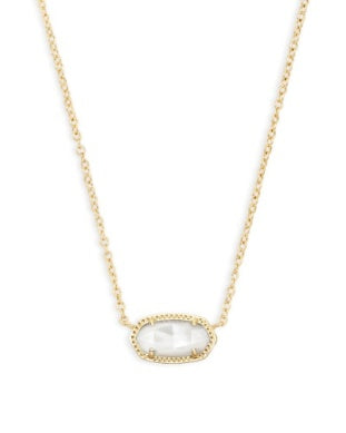 Elisa Short Pendant Necklace MOP