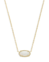 Elisa Short Pendant Necklace Opal