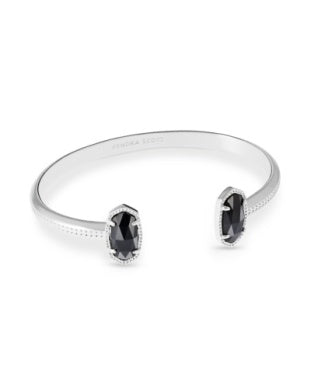 Elton Cuff Bracelet Rhodium