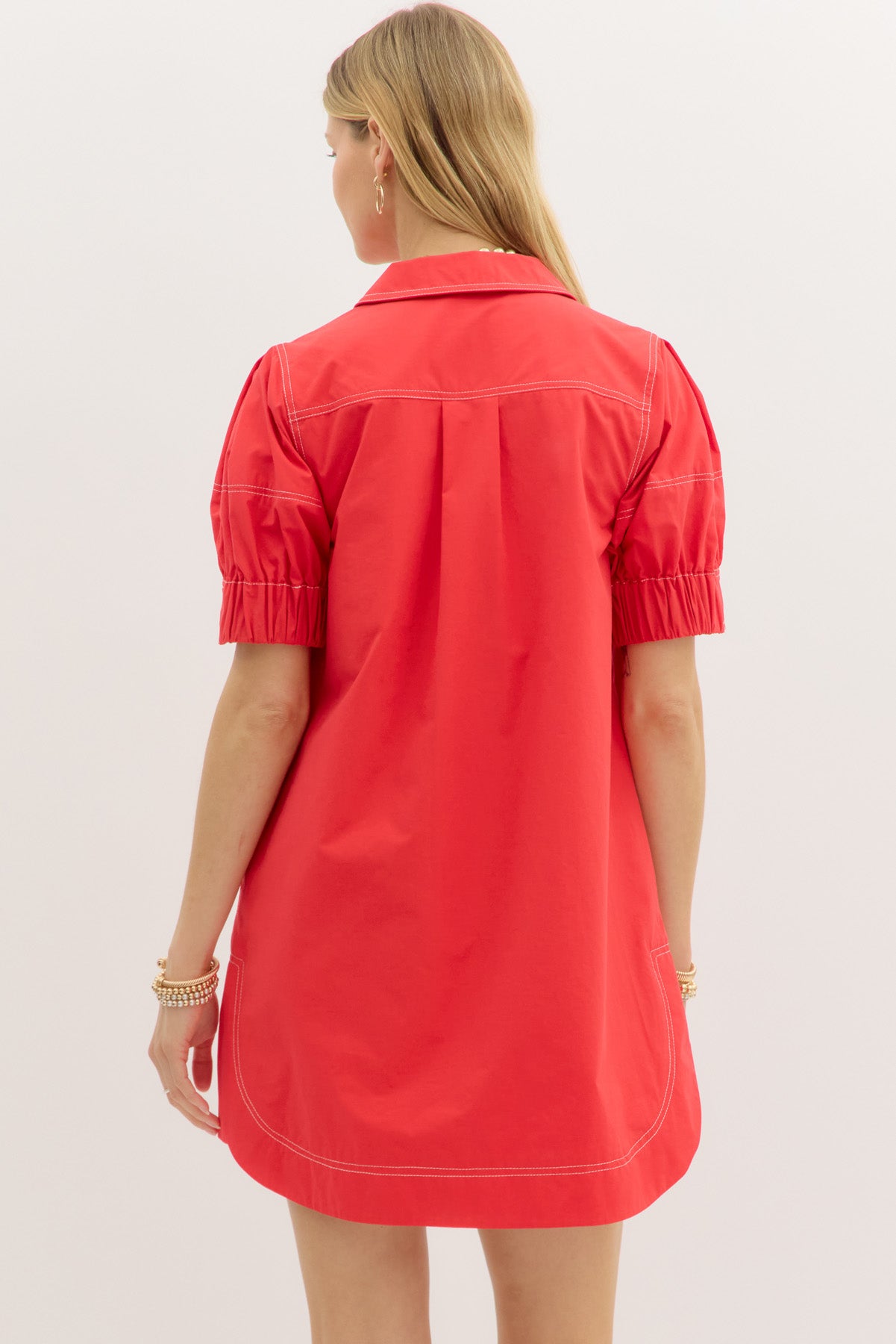 Claire Contrast Stitching Dress