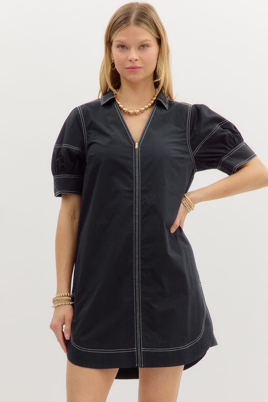 Claire Contrast Stitching Dress