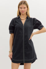 Claire Contrast Stitching Dress