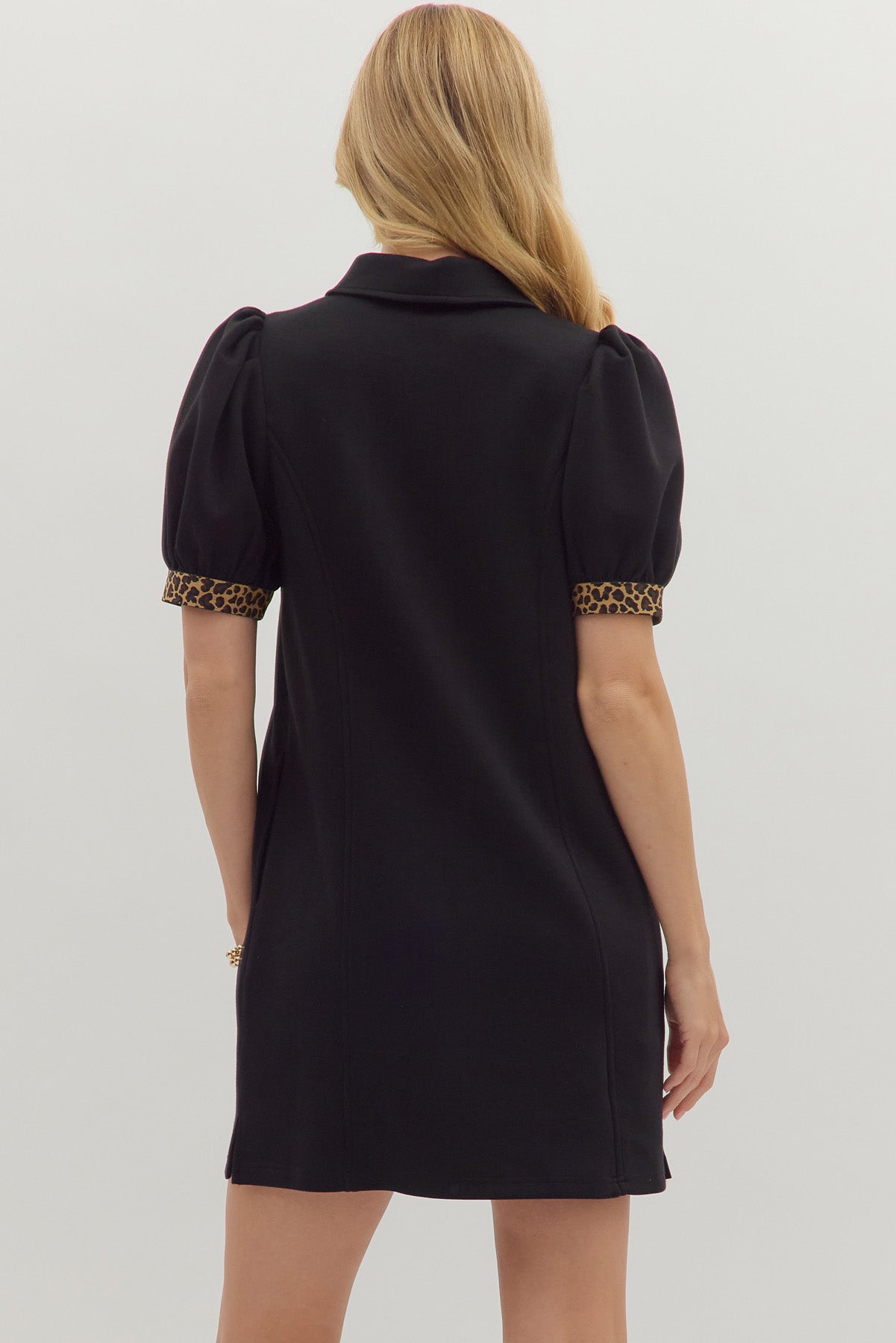 Leopard Accent Dress