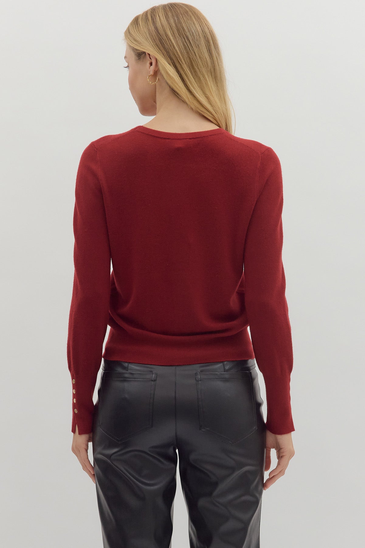 Maggie Button Detail Sweater