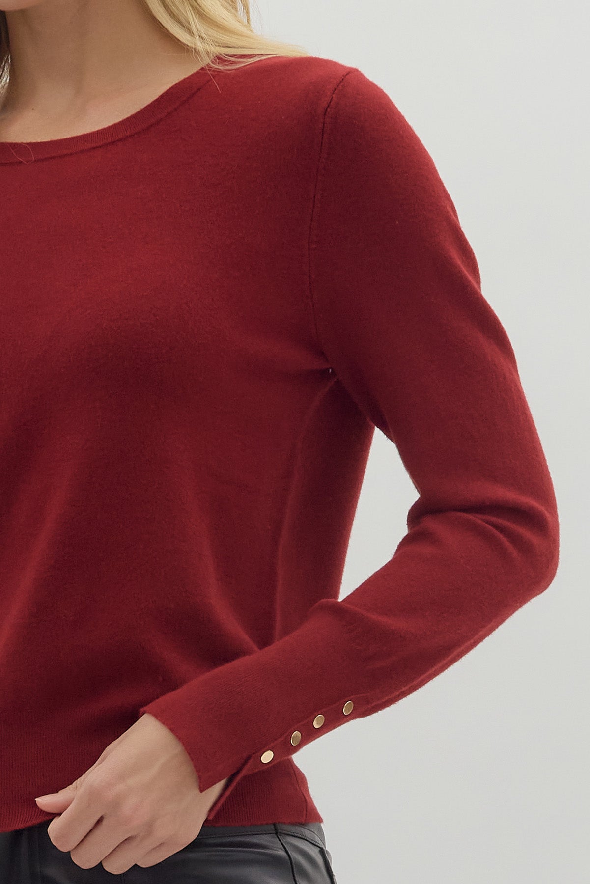 Maggie Button Detail Sweater