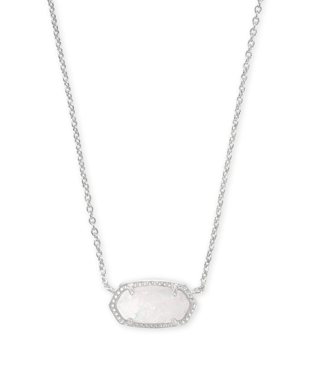 Elisa Short Pendant Necklace Opal