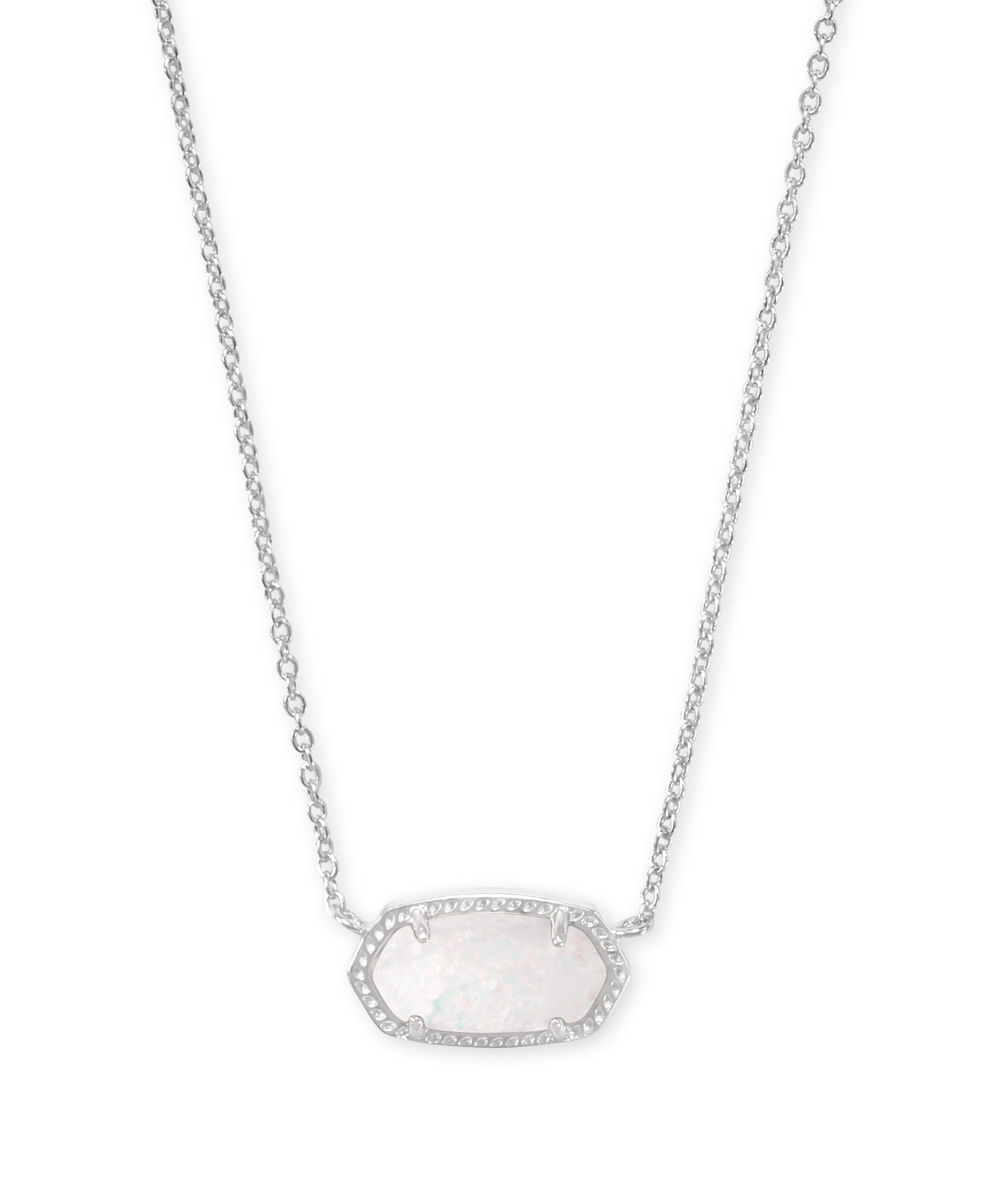 Elisa Short Pendant Necklace Opal