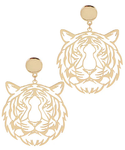 Filigree Tiger Earrings