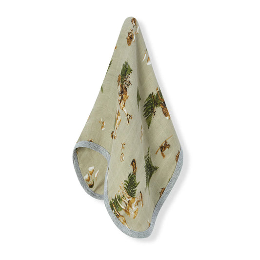 Forest Party Contour Four Layer Burp Cloth