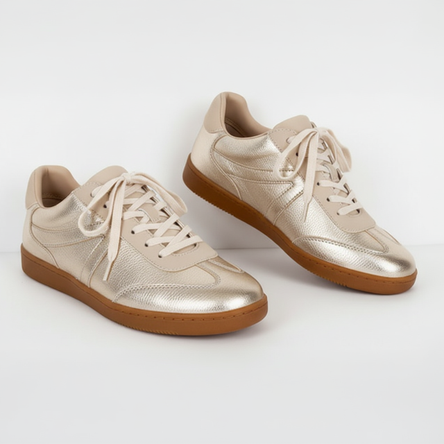 Metallic Gold Sneaker