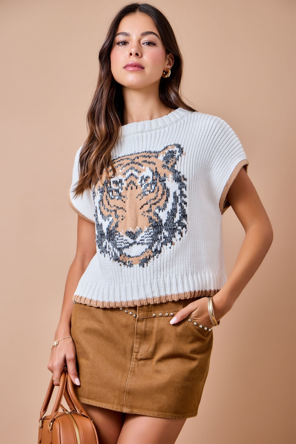 Tiger Intarsia Sweater