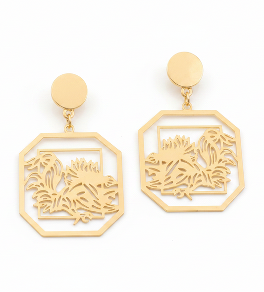 Gamecock Laser Cut Earrings