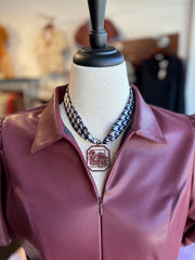 Serafina Scarf Black White