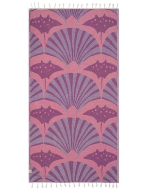 Geo Manta Rays Towel