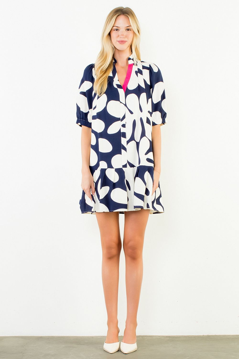 THML Geometric Pattern Short Dress