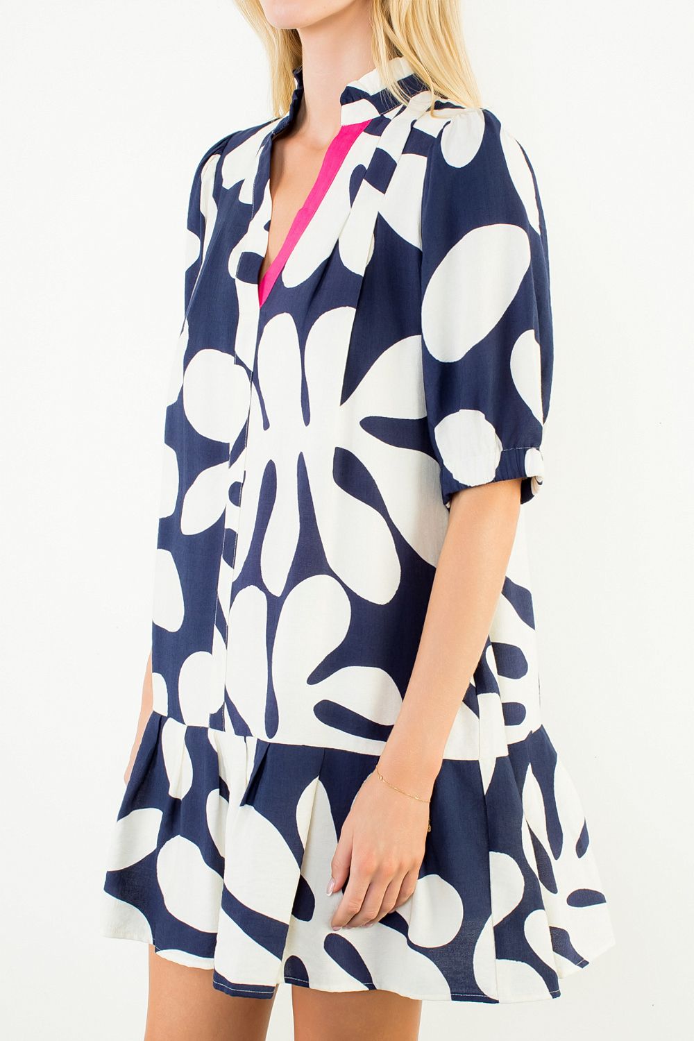THML Geometric Pattern Short Dress