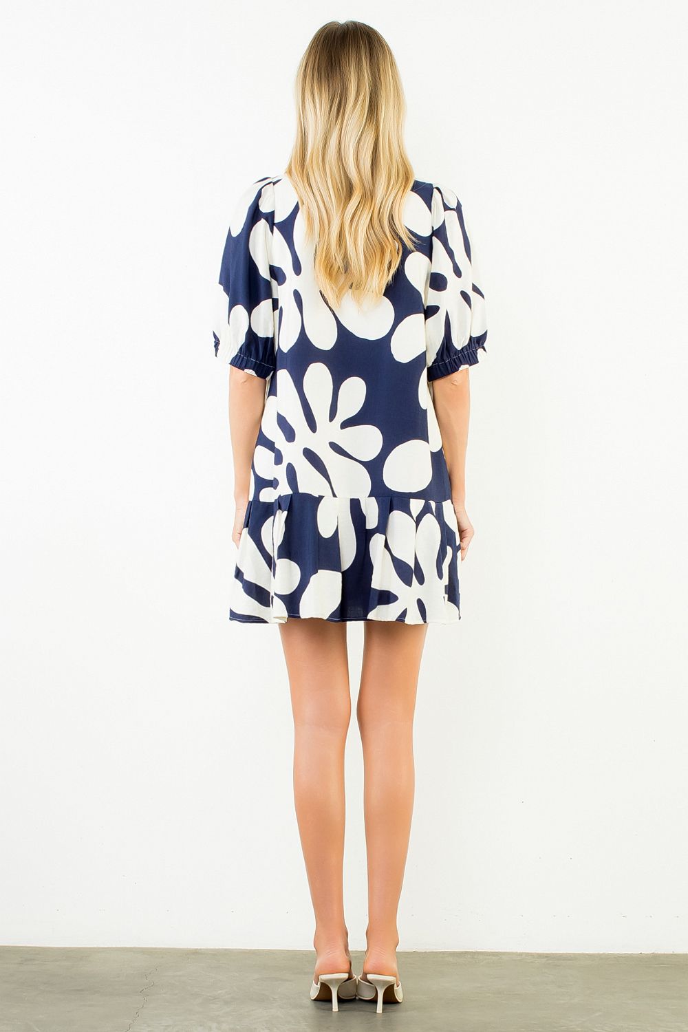 THML Geometric Pattern Short Dress