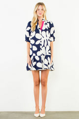 THML Geometric Pattern Short Dress