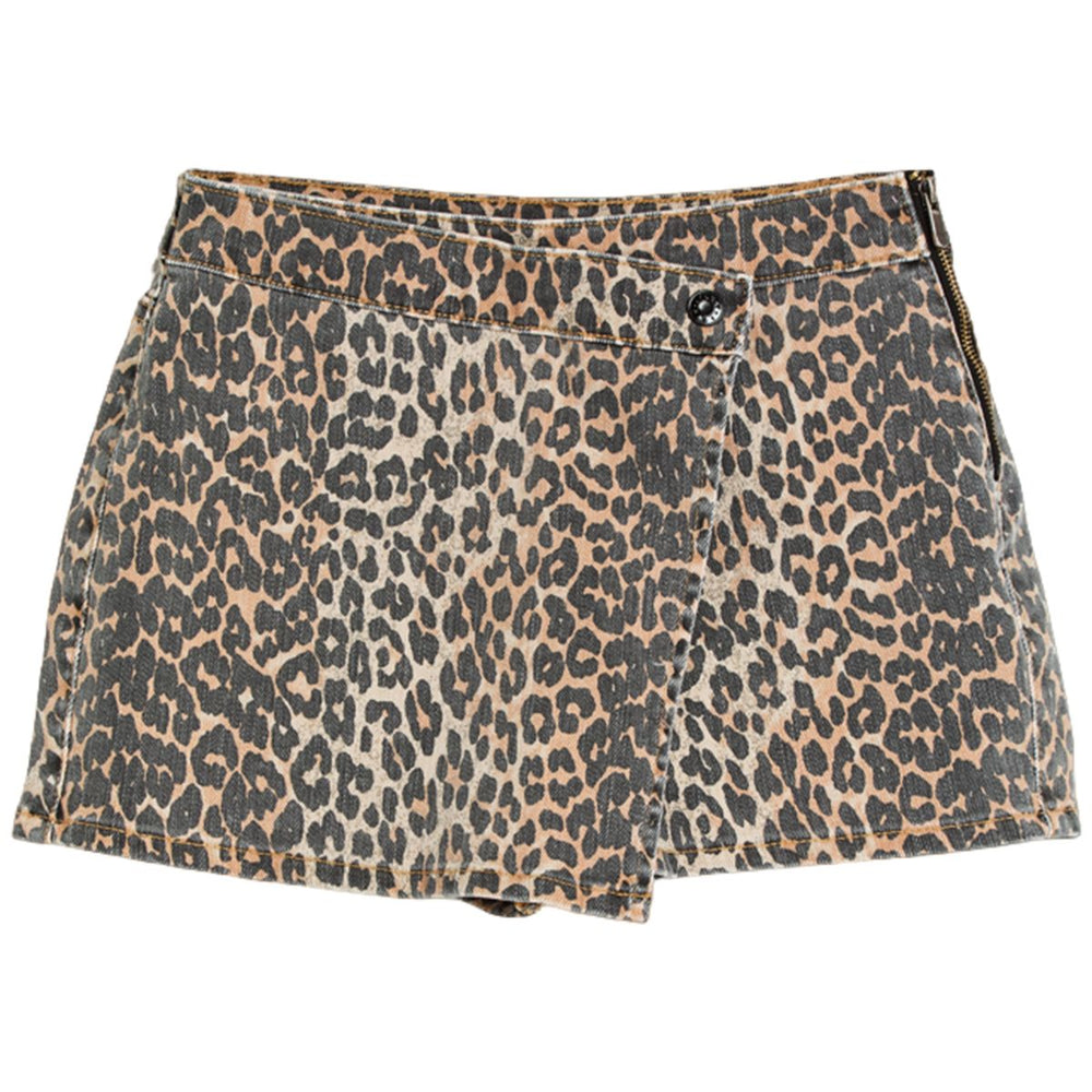 Girls Leopard Print Skirt