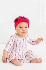 Girls Pink Nutcracker Twirl Bodysuit